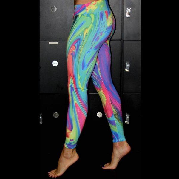 

colorful sweatpants sports women printed 4 way stretch fitted tummy compression workout fitness exercise premium leggings tights, White;red