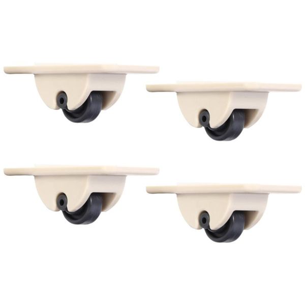 

waste bins 4pcs practical adhesive caster sticky trash can wheel storage box