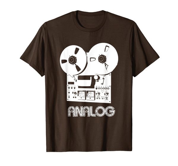 

reel to reel t-shirt, White;black