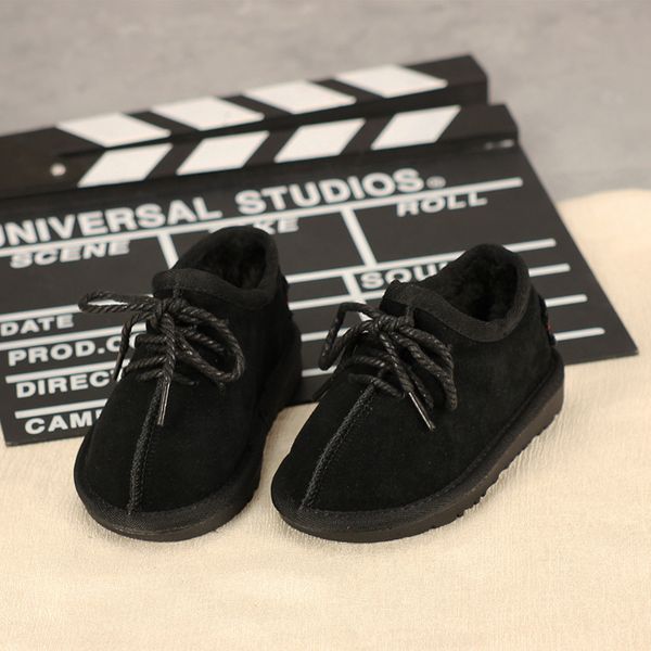 

Winter Baby Girls Boys Snow Boots Warm Outdoor Children Boots Waterproof Non-slip Kids Plush Boots Infant Cotton ShoesDress Shoes, Gray