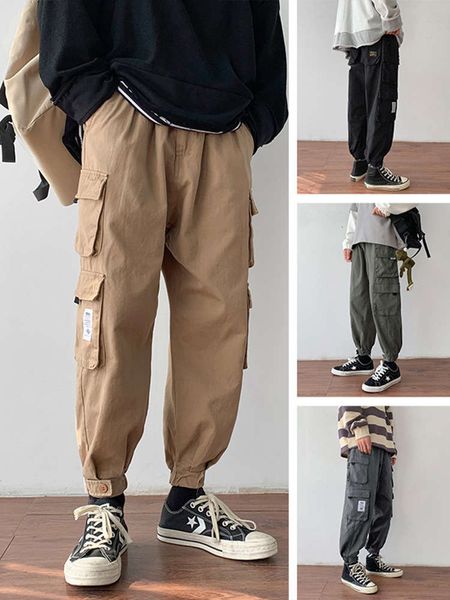 

2021kongzi men's fashion loose and versatile casual pants for menw, Black