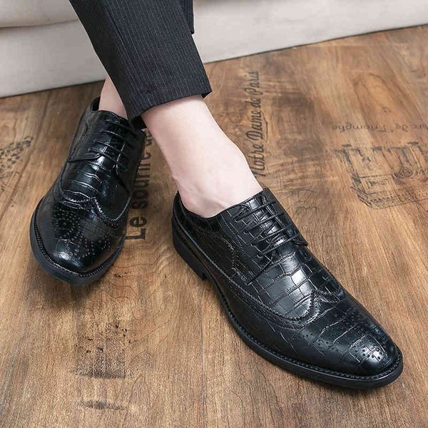 

busins drs men's shoes british leather casual busins trend pointed, Black