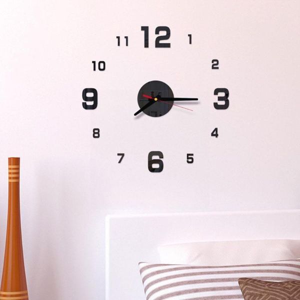 

wall clocks acrylic clock small size mirror personality decor mural decals sticker for home kitchen living room d x4h0