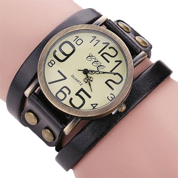 

wristwatches 2021 men's watches brand vintage cow leather bracelet watch men women creative quartz wristwatch black clock relogio mascu, Slivery;brown