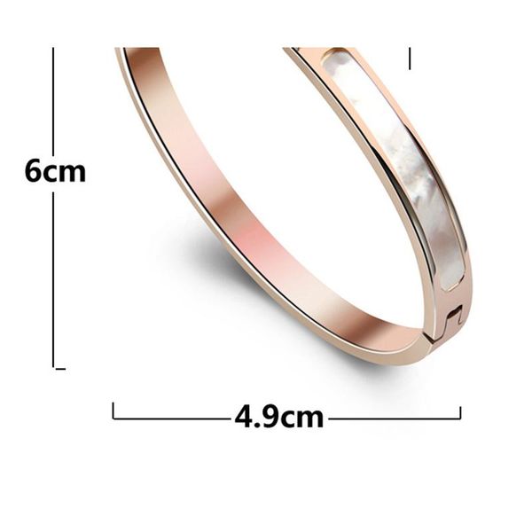 

bangle letter bracelet 4.9*6mm lovers, Black