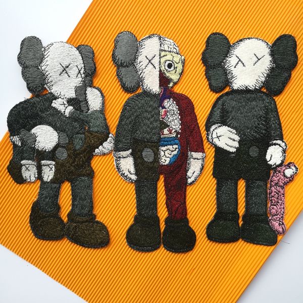 

tools embroidery big robot patch,embroidered large cartoon bears badge, animal monkey appliques letter cat badges diy accessory,patches for, Black