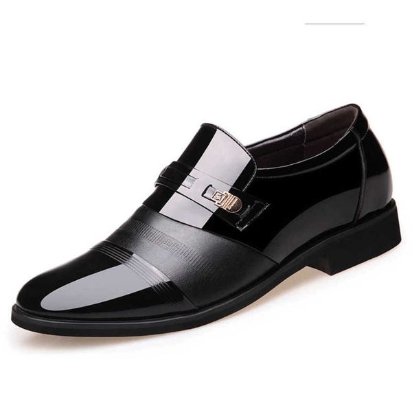 

shoes leather casual men's heightening 8cm inner 6cm formal u1qe s2fy, Black