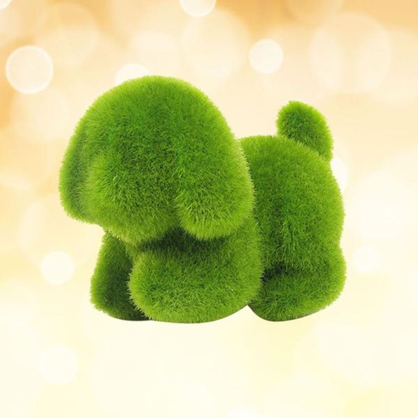 

decorative flowers & wreaths simulation moss animals green grass flocking interior decoration garden plant diy micro landscape fake plants (