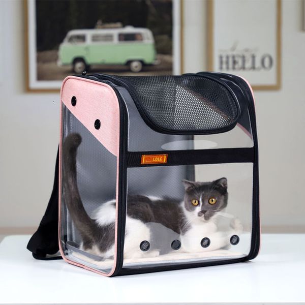 

2021 new breathing cat transparent puppy dog air travel portable pet carrier cats shoulder bag ww9d