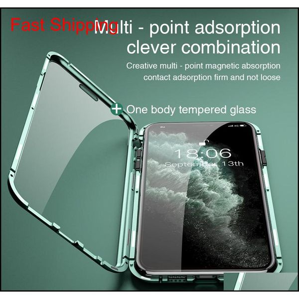 

for iphone xr case privacy protection anti-peep magnetic double sided tempered glass phone case for iphone 11 qylstq longdrake