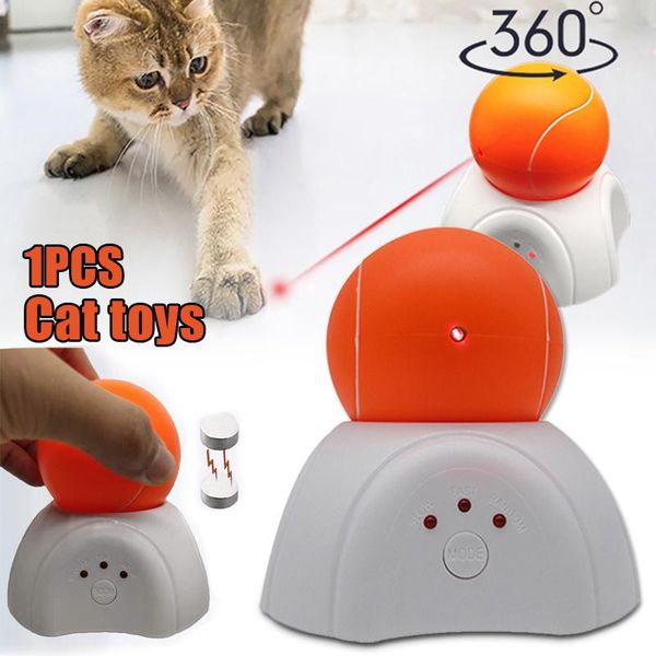 

cat toys toy moving beam ball rotation electric interaction for indoor pet _wk