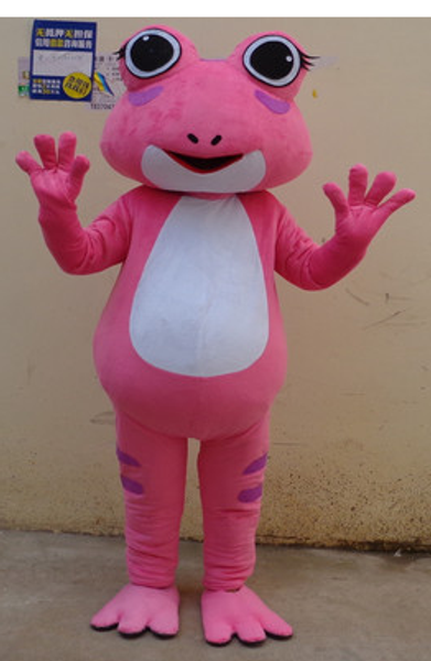 

mascot costumes frog mascot costume halloween cartoon for birthday party funny dress mascot, Red;yellow