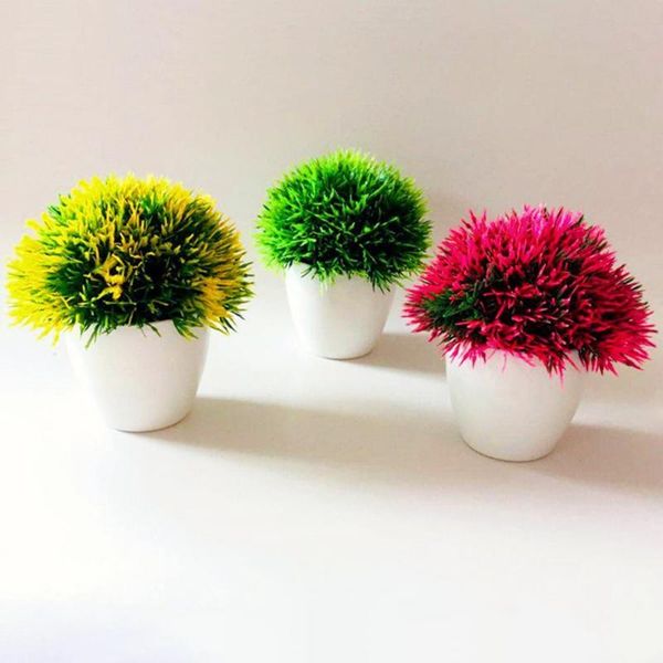 

decorative flowers & wreaths simulated potted plant bonsai plastic flowerpot ornaments home office desk decor
