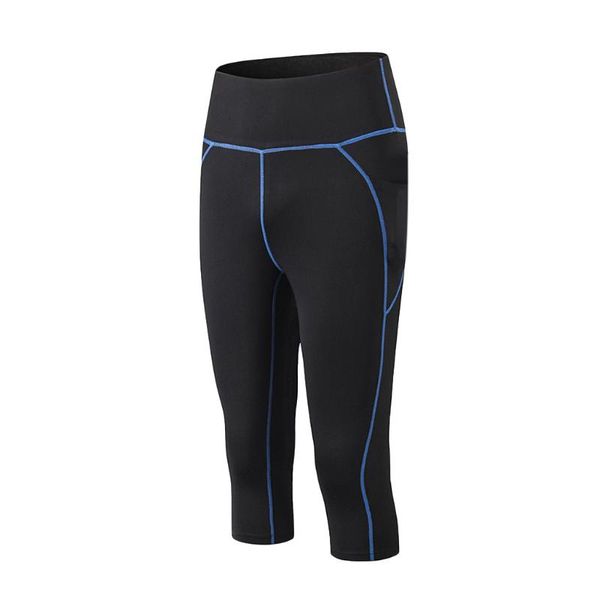 

women's leggings summer casual solid color fitness trouser short running clothing ladies, Black