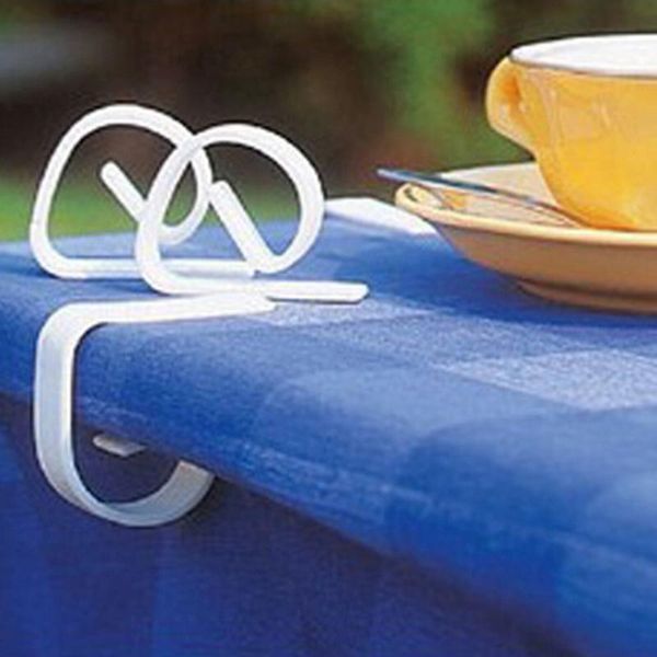 

12pcs plastic tablecloth tables useful clips holder cloth clamps party picnic wedding prom multi-function tablecloth clip