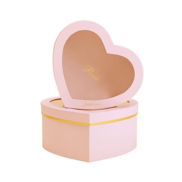 

gift wrap flower box fashion paper eco-friendly diy heart shape holder for dating