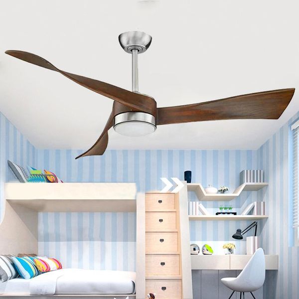 

nordic wooden vintage ceiling fans with lights remote control ventilador de teto bedroom living room brown led light for home