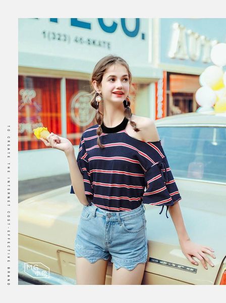 

women's t-shirt summer 2021 short sleeve t shirt women red garment, White