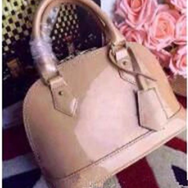 

luxury classic shell bag damier patent leather grid designer handbags shoulder bags women canvas crossbody purse shopping tote