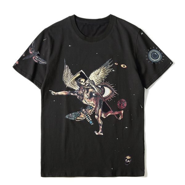 

mens stylist t shirt print round neck short sleeve black fashion men women summer tees, White;black