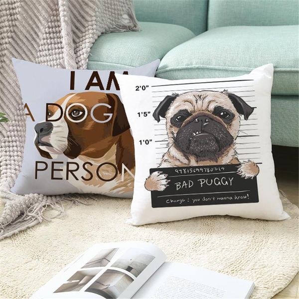 

pillow case custom animal head pillowcases decorative sofa room bed cover home car cute cushion 45*45cm(one side) tpr017