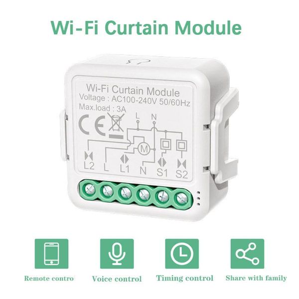 

smart home control tuya wifi intelligent curtain switch module mobilephone app remotes compatible voice with alexa google