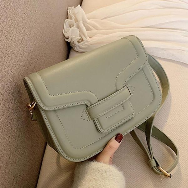 

evening bags women's retro crossbody pu leather tote clutch for female solid color handbag ladies vintage designer purses shoulder