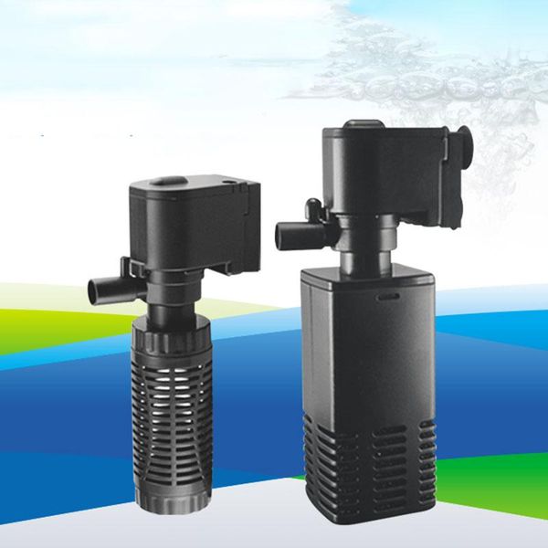 

air pumps & accessories 4w 6w aquarium water pump filter three-in-one cycle built-in silent cylinder aeration fish tank farming equipment