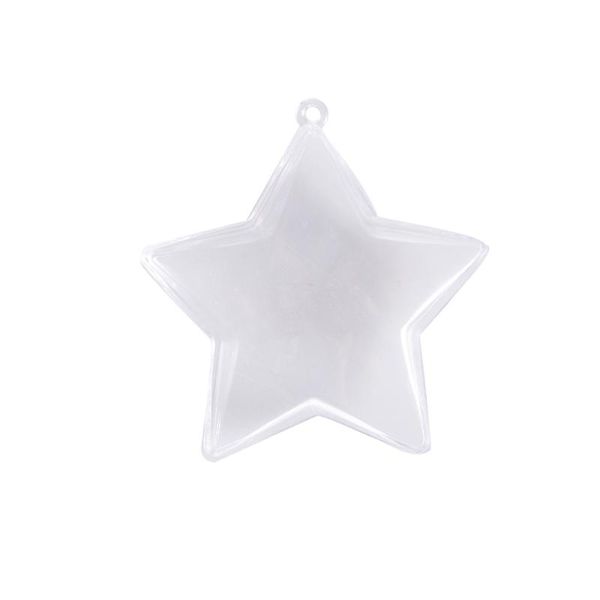 

party decoration 12cm clear acrylic mold shells molding balls fillable christmas tree ornaments diy molds