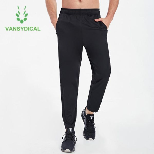 

running pants vansydical men sports loose gym training classic black autumn winter fitness jogging workout sweatpants1, Black;blue