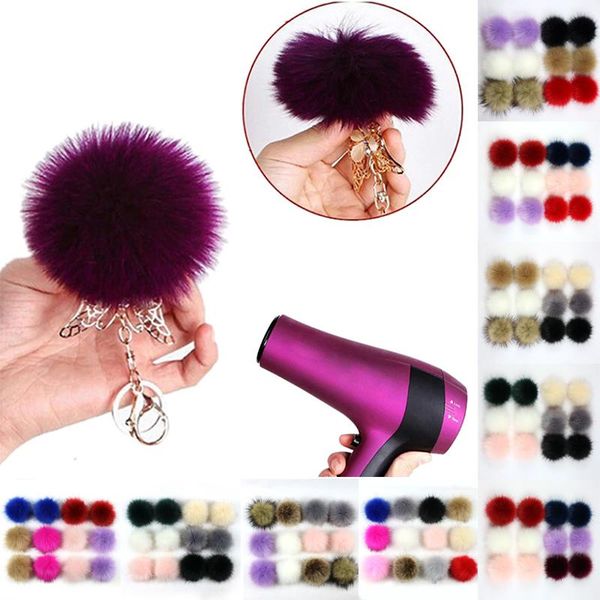 

beanie/skull caps 12pcs diy hats colorful hairball pom handmade artificial ball faux fur pompom for knitting hat bag scarf accessorie, Blue;gray