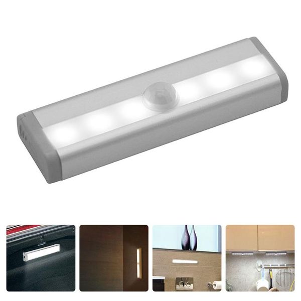 

night lights 1 pc led human infrared sensor cabinet light practical wardrobe lamp