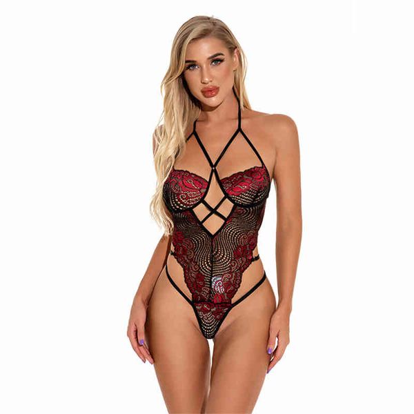 Sexy lingerie underwear underwear mulheres 2021 lingerie floral lingerie bodysuit erótico roupa interior teddies sleepwear 211208