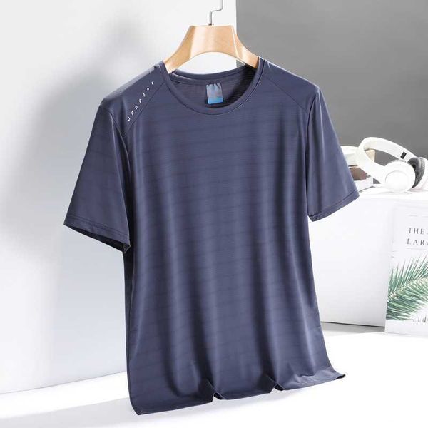 

summer men's breathable outdoor sports ice thin quick drying elastic couple's short sleeve t-shirt for men, White;black