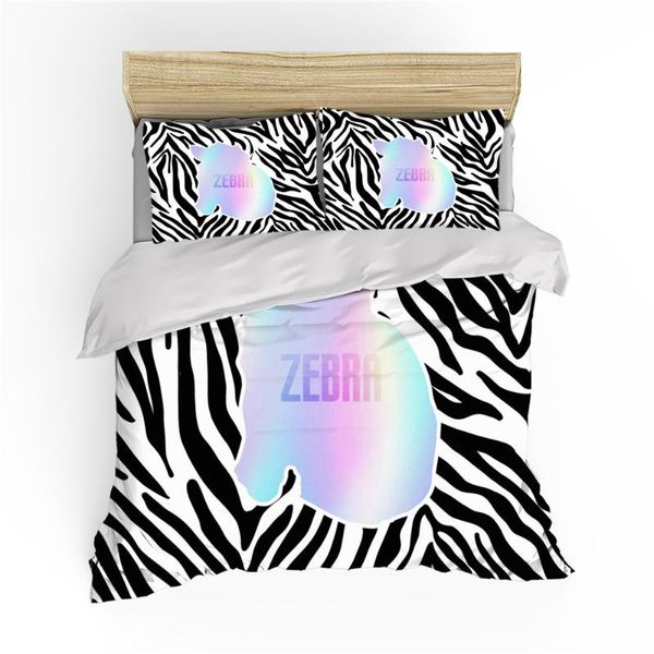 

bedding sets animal cow zebra print butterfly duvet cover set girls boys kids gifts bedroom decor comforter with zipper