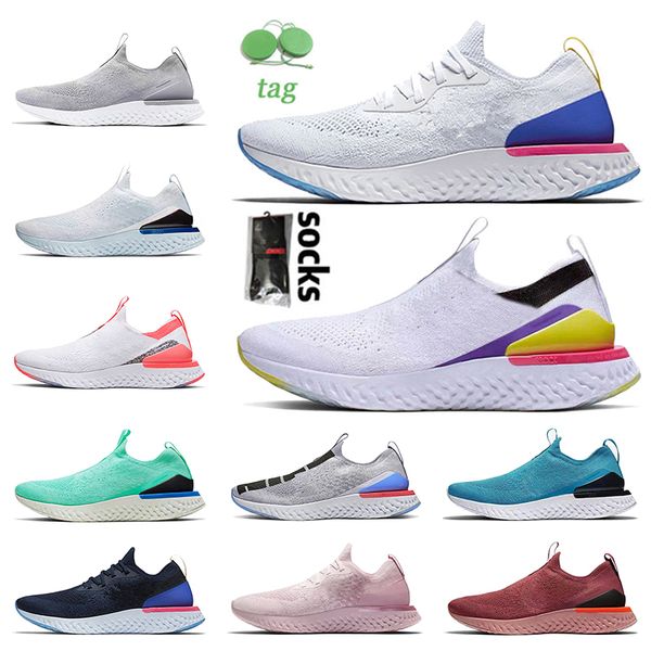 

2021 fashion shoes epic react fly knit v1 v2 pewter men women running sneakers belgium club gold black blue orange purple light grey sport t, White;red