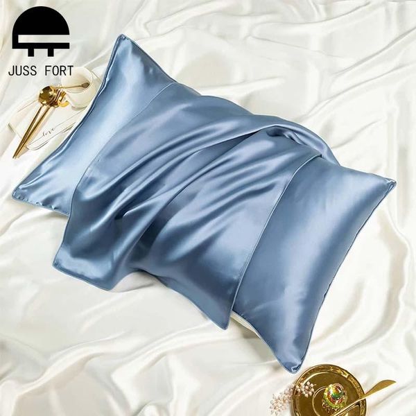 

new luxury 100% nature mulberry silk pillowcase solid color silks cushion cover for home l bedroom sleep pillow case 48x74cm