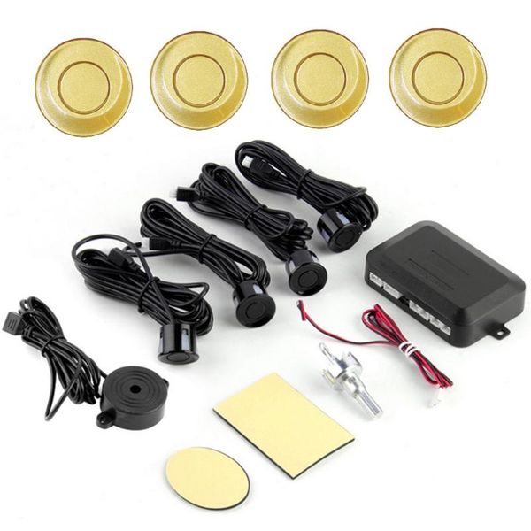 

car rear view cameras& parking sensors dc12v sensor 4 monitor auto reverse backup system kit sound alert bibi alarm indicator
