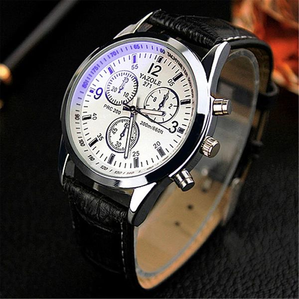 

wristwatches fashion men's watch men roman numerals blu-ray faux leather band quartz analog male female wrist watches casual business, Slivery;brown