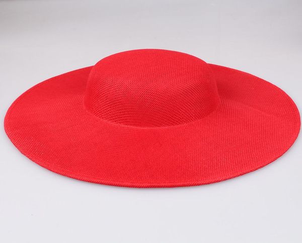 

stingy brim hats 30cm polyester fascinator base diy hair accessories millinery saucer party occasion wedding headwear material multicolor, Blue;gray