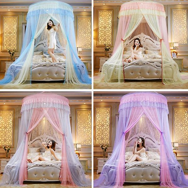 

mosquito net adults bed valance canopies polyester crocheted canopy netting insect protection dome home textiles