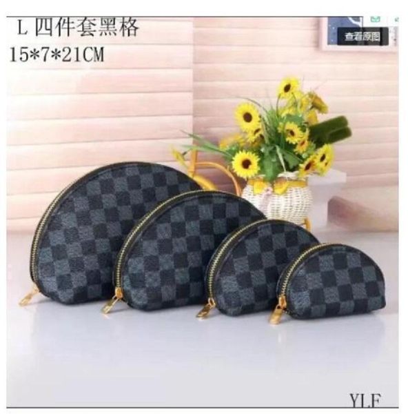 

gg's louis's vutton's ysls high-quality old flower wash bag classic v cosmetic bages makeup package clutch, Red;black