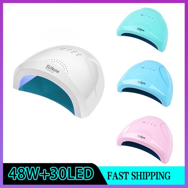 

sun one 48w 30 led uv detachable base manicure professional nail gel dryer lamp