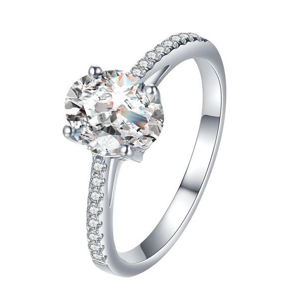 

wedding rings fashion silver color exquisite shinny crystal persoanlity women trendy elegant engagement jewelry, Slivery;golden