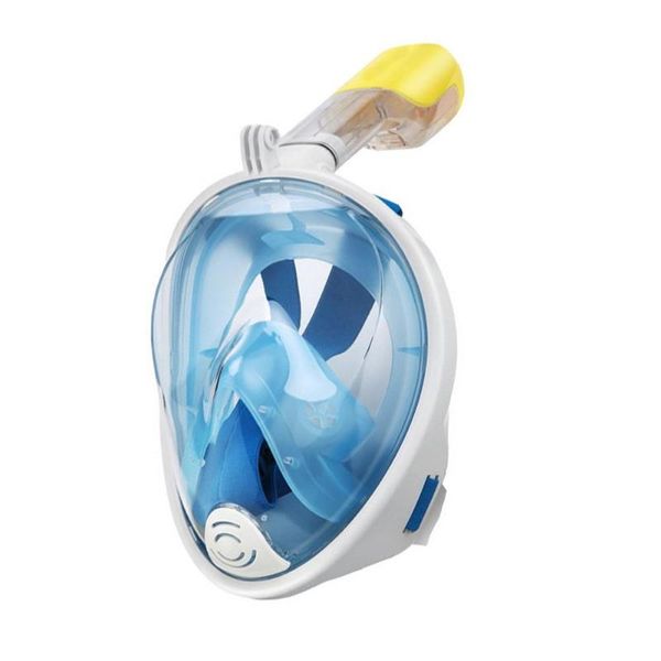

diving masks full face snorkel masque for child dry snorkeling silicone mask video goggles facewear kids adults