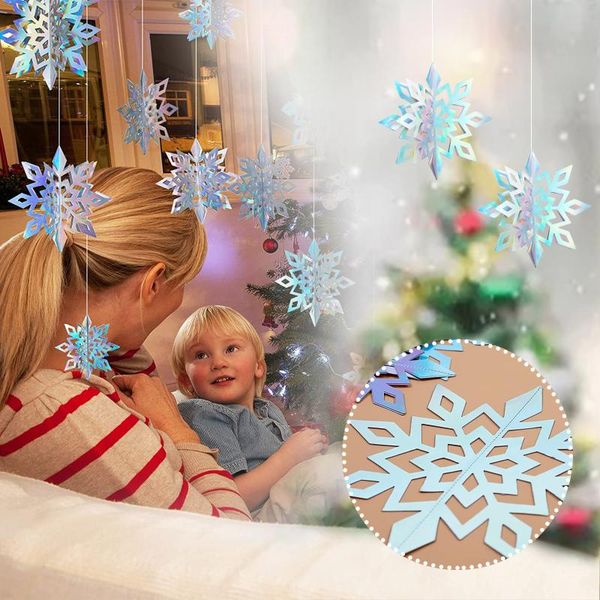 

christmas decorations 1pcs winters hanging snowflake 3d hollow paper for wonderland