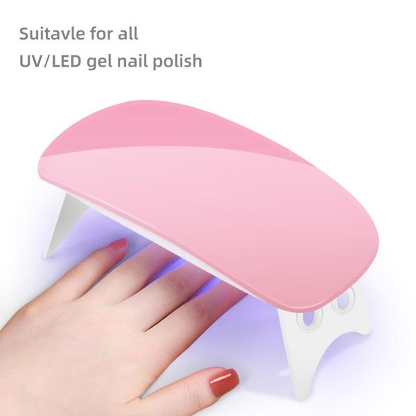 

nail art kits 6w drying lamp uv led mini portable dryer with usb cable gel polish tools gift home travel use