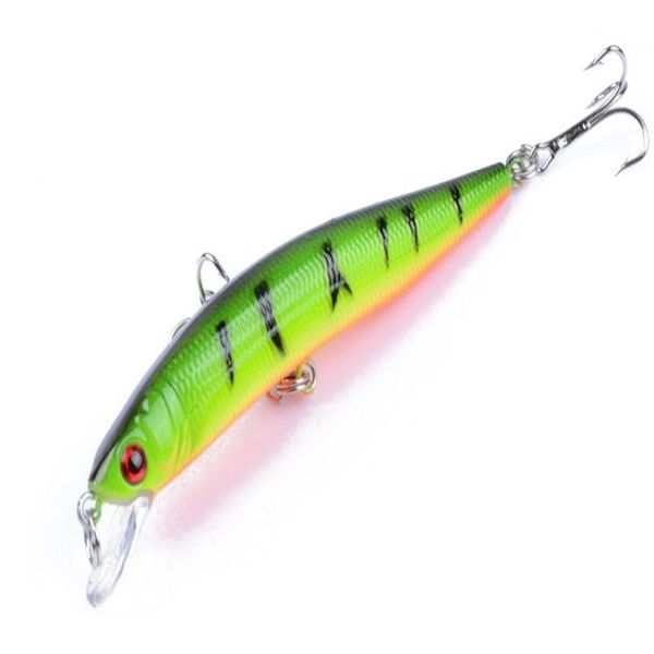 

1pcs minnow 9.7cm 8.2g hard bait fishing lure bass crankbait iscas artificiais lure wobblers 6# hook 3d eyes fishin jllrzb
