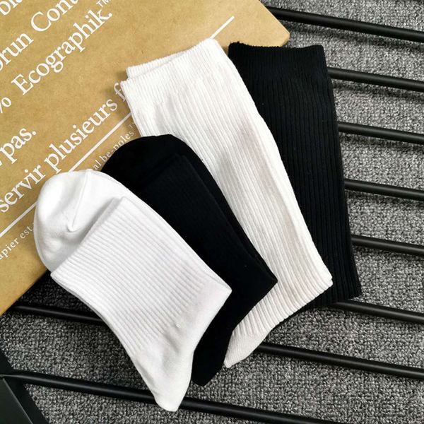 

black color short white sports children men's pile cotton stockings pf044a