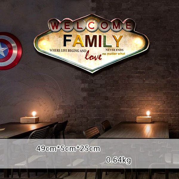 

20 styles vintage led light neon signs decorative painting for pub bar restaurant cafe advertising signage hanging metal signsa